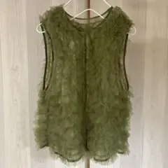 RADIATE チュールフリルベスト オリーブ Mサイズのサムネイル