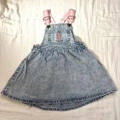 futafuta●110●ジャンパースカート　女の子　デニム
