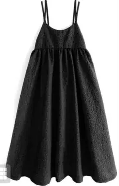 GRL エンボス花柄フレアキャミワンピース