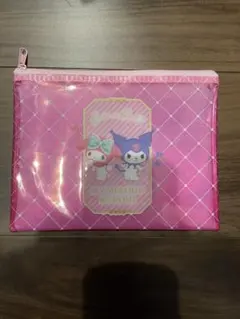 サンリオ　マイメロ　クロミ　フラットポーチ　小物入れ　カード入れ　新品