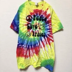 ギルダン タイダイ Tシャツ クルーネック 半袖 丸首 グラフィック M 虹 綿のサムネイル