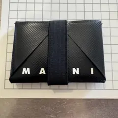 MARNI マルニ カードケース 名刺入れ ブラック×ブルーのサムネイル