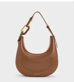 チャールズアンドキース Kora コラ メタリックアクセントムーンバッグ