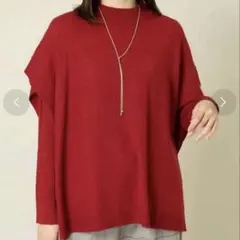 a.v.v（アー・ヴェ・ヴェ）美品❣️2SET ケープニットアンサンブル レッドM