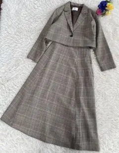 【WEB限定】ショートジャケット＊フレアスカートSET UP(HARE)