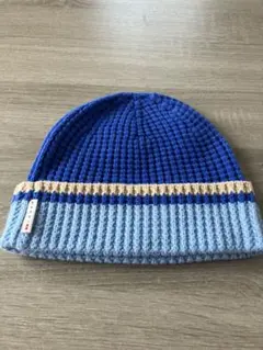 ユニクロ　Marni ニット帽 青 ブルー