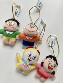 エポック社　ドラえもん　ぬいぐるみマスコット　4体　ドラえもん以外