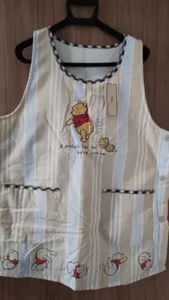 くまのプーさん ストライプエプロン