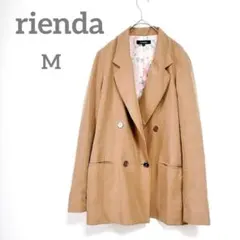 リエンダ　テーラードジャケット　M ベージュ　コート　フェミニン　花柄　春秋