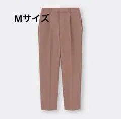 Mサイズ GU レディース スラックス パンツ ピンク タックテーパードパンツ