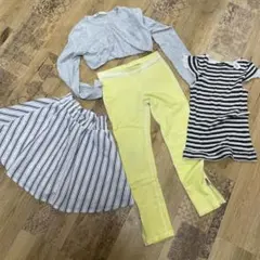 使用少　ワッフリッシュワッフル　H&M ザラガール　128サイズ　4枚セット