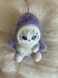 mofusandサメにゃん　マスコット紫