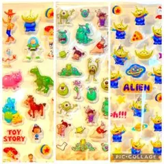 ディズニー ピクサーPixar うるちゅるプチドロップシール3セット