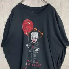 IT イット ペニーワイズ イラスト ムービー ブラックTシャツ3XL - メルカリ