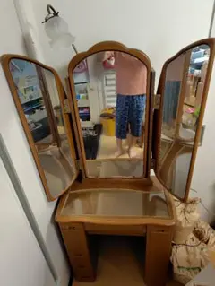 木製三面鏡ドレッサー