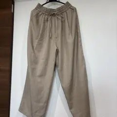 ワイドパンツ ベージュ Lサイズ