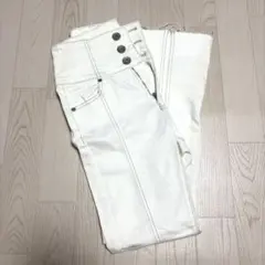 GYDA ハイウエスト デニムパンツ ホワイトのサムネイル