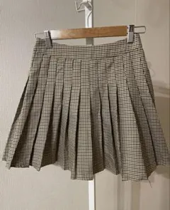 WEGO チェック柄プリーツスカート Fサイズ