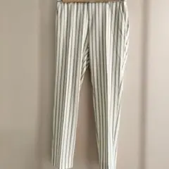 collage ストライプ カジュアル パンツ ウエストゴム付き
