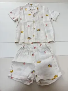 H&M ベビー　フルーツ柄セットアップ　80のサムネイル