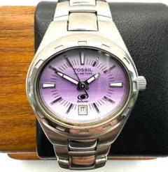 f4879 FOSSIL フォッシル 腕時計 blue レディース