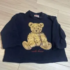 【ビンテージレトロ】ミキハウスmikihouseくま　トレーナー　90
