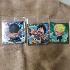 ワンピースウエハースシールSW4 ルフィ&サンジ&ゾロ 3枚セット