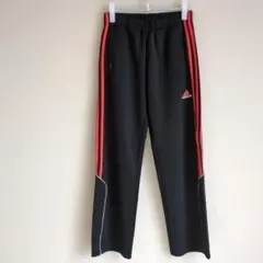 【adidas 】アディダス　オレンジライン　ジャージ　下のみ　 黒　Sサイズ