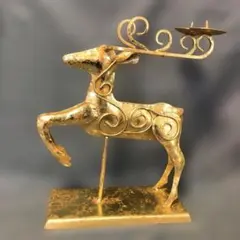 トナカイ　クリスマス　キャンドルホルダー