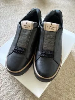 LANVIN en Bleu ブラックスニーカー 厚底