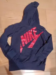 NIKE ネイビーフード付きパーカー