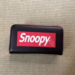 Snoopy スマホケース 黒/赤