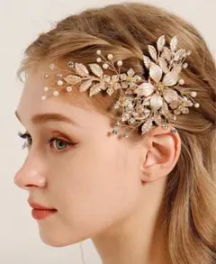ウェディングヘアアクセサリー　ヘアメイク　ヘッドドレス