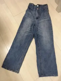 INGNI ハイウエスト　ストレート　デニム　パンツ　M ライトブルー