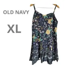 海外古着【OLD NAVY 】　花柄キャミワンピース XLサイズ　ゆったり