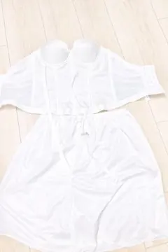 ホワイト ブライダルインナー カップ付き