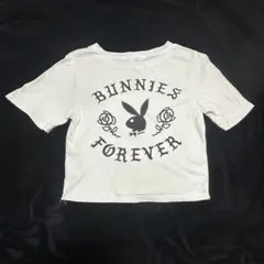 GYDA PLAYBOY 콜라보레이션 티셔츠 오프 화이트