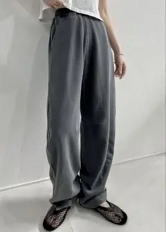 お気に入り数1.3突破スムースダンボールバレルレッグパンツ4998円新品未使用