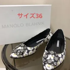 マノロブラニク　ハンギシフラット　36 フラワー柄のサムネイル