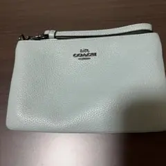 COACH ライトブルー レザー ポーチのサムネイル