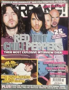 雑誌「KERRANG!」のRED HOT CHILI PEPPER 表紙号！