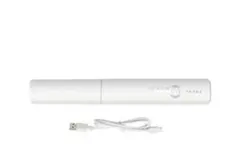 【美品・再値下】ストレートヘアアイロン 白　充電式