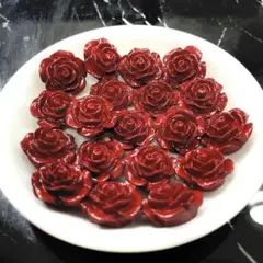 デコパーツ 薔薇 19個セット レジン ハンドメイド
