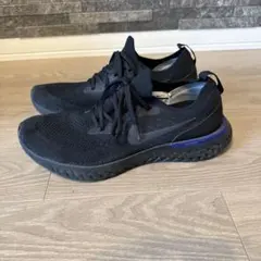 Nike Epic React Flyknit ブラックxブルー