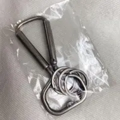 新品未開封HUFハフボトルオープナーキーリングカラビナシルバー銀V1