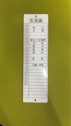 阪急電車・運転士スタフ／京都線準急特別日4号表~ダイヤ改正前数年前の