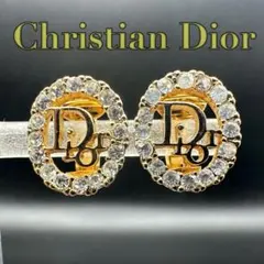 極美品✨ Dior ピアス CD ロゴ ラインストーン 希少 刻印 2103 - メルカリ