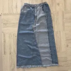 MODE NORM CORE リメイク風マキシデニムスカート　Mサイズ