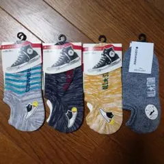 福助 CONVERSE スニーカー丈ソックス 23-25cm 4足セット