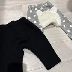 ベビザラス　西松屋　ベビー　70 ズボン　裏起毛　膝当て